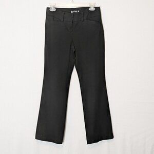 7th AVENUE DESIGN STUDIO, Black Casual Career Stretch Mid-Rise Pants; Size 4P